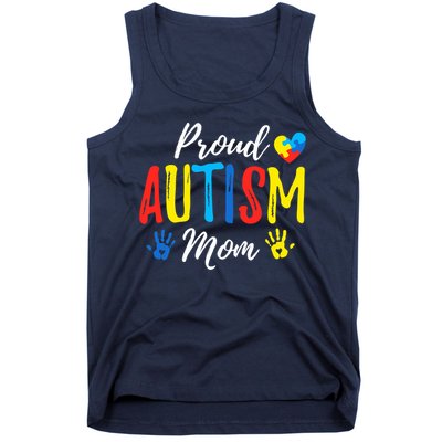 Proud Mom Autism Awareness Family Matching Tank Top