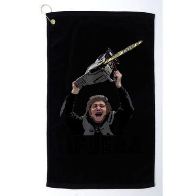 President Milei Afuera Golf Towel