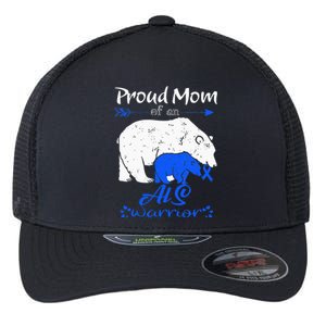 Proud Mom, ALS Warrior Flexfit Unipanel Trucker Cap