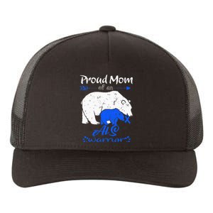 Proud Mom, ALS Warrior Yupoong Adult 5-Panel Trucker Hat