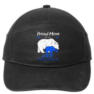 Proud Mom, ALS Warrior 7-Panel Snapback Hat