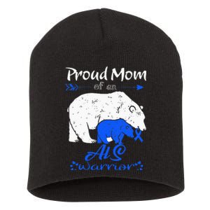 Proud Mom, ALS Warrior Short Acrylic Beanie