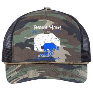 Proud Mom, ALS Warrior Retro Rope Trucker Hat Cap