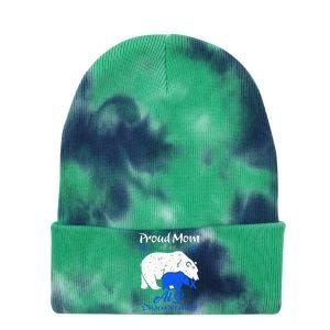 Proud Mom, ALS Warrior Tie Dye 12in Knit Beanie