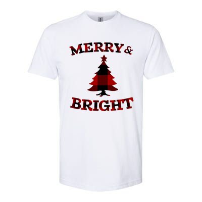 Plaid Merry And Bright Matching Family Christmas PjS Softstyle CVC T-Shirt