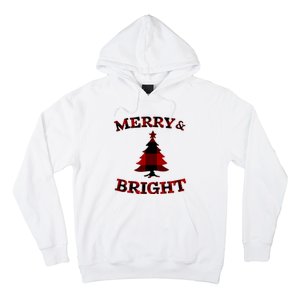 Plaid Merry And Bright Matching Family Christmas PjS Hoodie