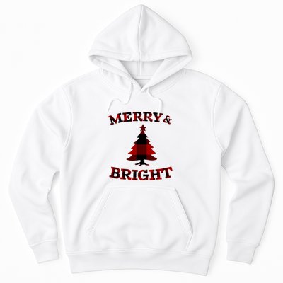 Plaid Merry And Bright Matching Family Christmas PjS Hoodie