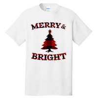 Plaid Merry And Bright Matching Family Christmas PjS Tall T-Shirt