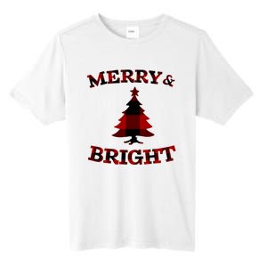 Plaid Merry And Bright Matching Family Christmas PjS Tall Fusion ChromaSoft Performance T-Shirt