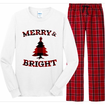 Plaid Merry And Bright Matching Family Christmas PjS Long Sleeve Pajama Set