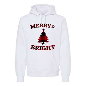 Plaid Merry And Bright Matching Family Christmas PjS Premium Hoodie