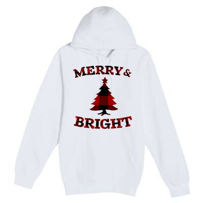 Plaid Merry And Bright Matching Family Christmas PjS Premium Pullover Hoodie