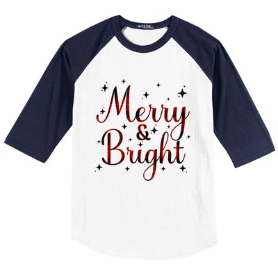 Plaid Merry And Bright Buffalo Matching Family Christmas Pjs Long Sleeve Baseball Sleeve Shirt