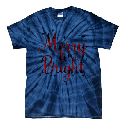 Plaid Merry And Bright Buffalo Matching Family Christmas Pjs Long Sleeve Tie-Dye T-Shirt