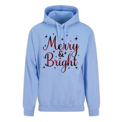 Plaid Merry And Bright Buffalo Matching Family Christmas Pjs Long Sleeve Unisex Surf Hoodie