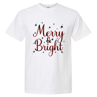 Plaid Merry And Bright Buffalo Matching Family Christmas Pjs Long Sleeve Garment-Dyed Heavyweight T-Shirt