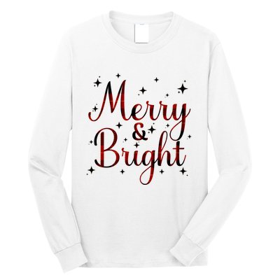 Plaid Merry And Bright Buffalo Matching Family Christmas Pjs Long Sleeve Long Sleeve Shirt