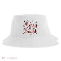 Plaid Merry And Bright Buffalo Matching Family Christmas Pjs Long Sleeve Sustainable Bucket Hat