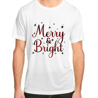 Plaid Merry And Bright Buffalo Matching Family Christmas Pjs Long Sleeve Adult ChromaSoft Performance T-Shirt