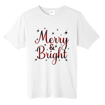 Plaid Merry And Bright Buffalo Matching Family Christmas Pjs Long Sleeve Tall Fusion ChromaSoft Performance T-Shirt