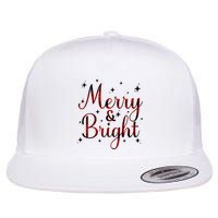 Plaid Merry And Bright Buffalo Matching Family Christmas Pjs Long Sleeve Flat Bill Trucker Hat