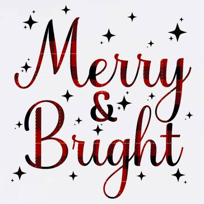 Plaid Merry And Bright Buffalo Matching Family Christmas Pjs Long Sleeve Flat Bill Trucker Hat