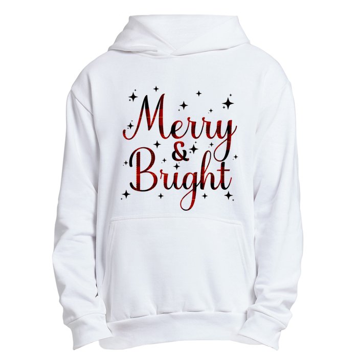 Plaid Merry And Bright Buffalo Matching Family Christmas Pjs Long Sleeve Urban Pullover Hoodie