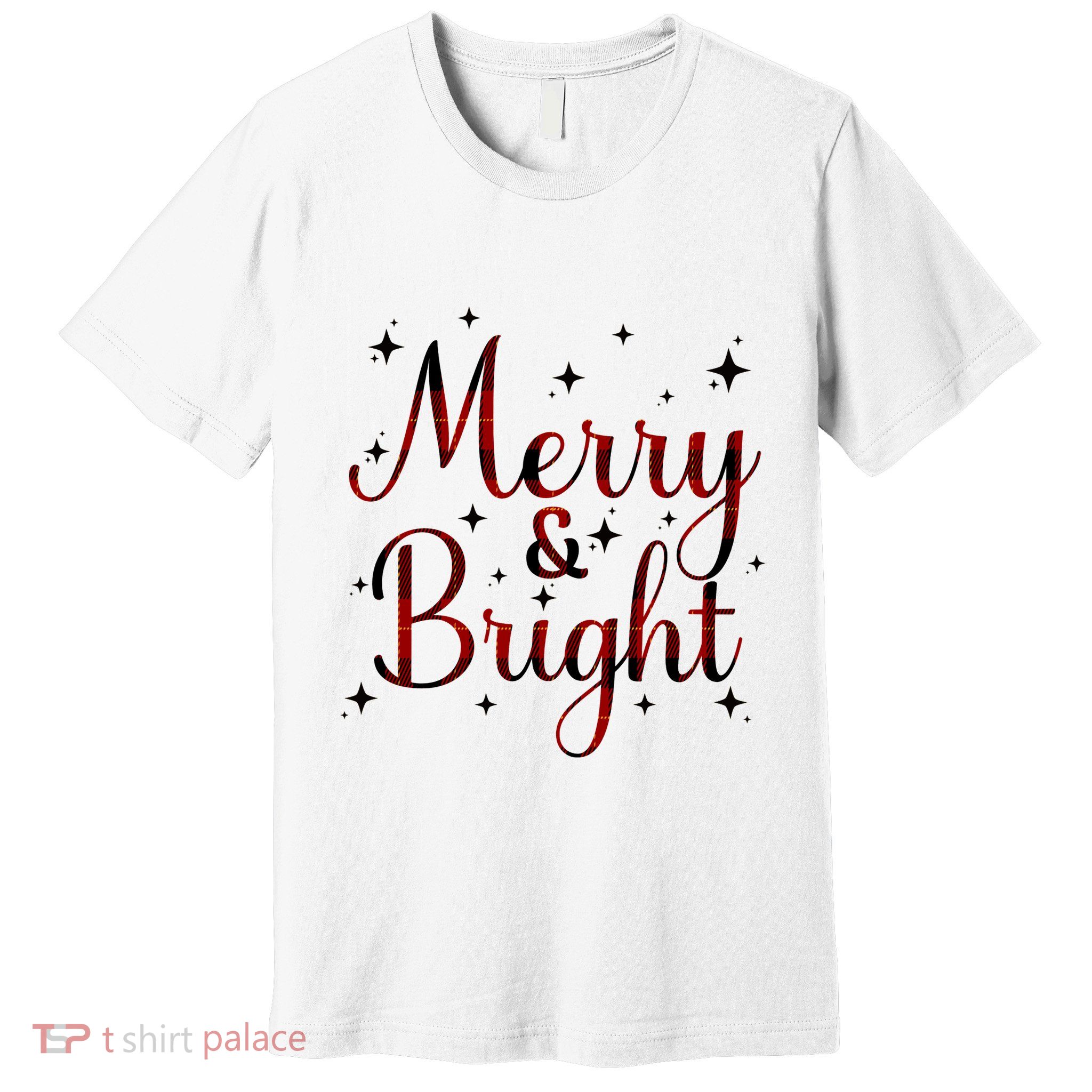 Plaid Merry And Bright Buffalo Matching Family Christmas Pjs Long Sleeve Premium T-Shirt