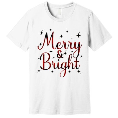 Plaid Merry And Bright Buffalo Matching Family Christmas Pjs Long Sleeve Premium T-Shirt