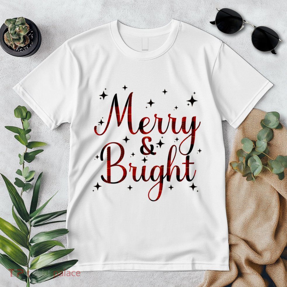 Plaid Merry And Bright Buffalo Matching Family Christmas Pjs Long Sleeve Premium T-Shirt