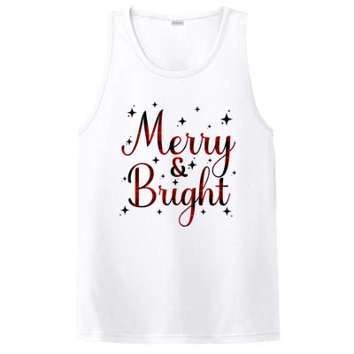 Plaid Merry And Bright Buffalo Matching Family Christmas Pjs Long Sleeve PosiCharge Competitor Tank