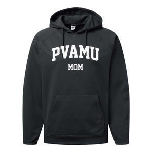 PVAMU Mom Arch College University Font Performance Fleece Hoodie