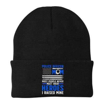 Police Mom Art For Cop Mother Women Police Officer Lovers Beanie