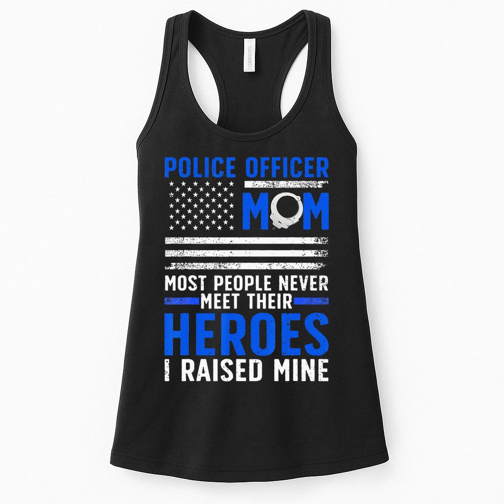 Police Mom Art For Cop Mother Women Police Officer Lovers Womens Tank Top