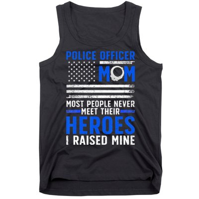 Police Mom Art For Cop Mother Women Police Officer Lovers Tank Top