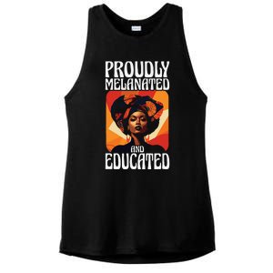 Proudly Melanated And Educated African American Ladies PosiCharge Tri-Blend Wicking Tank