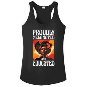 Proudly Melanated And Educated African American Ladies PosiCharge Competitor Racerback Tank