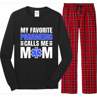 Paramedic Mom Ambulance Attendant Emt Mother's Day Gift Long Sleeve Pajama Set