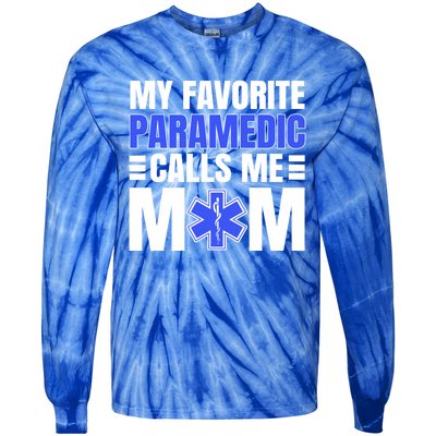 Paramedic Mom Ambulance Attendant Emt Mother's Day Gift Tie-Dye Long Sleeve Shirt