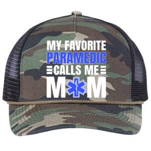 Paramedic Mom Ambulance Attendant Emt Mother's Day Gift Retro Rope Trucker Hat Cap