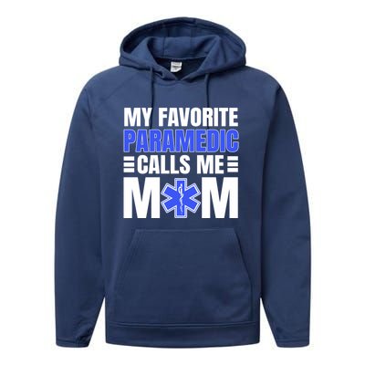 Paramedic Mom Ambulance Attendant Emt Mother's Day Gift Performance Fleece Hoodie