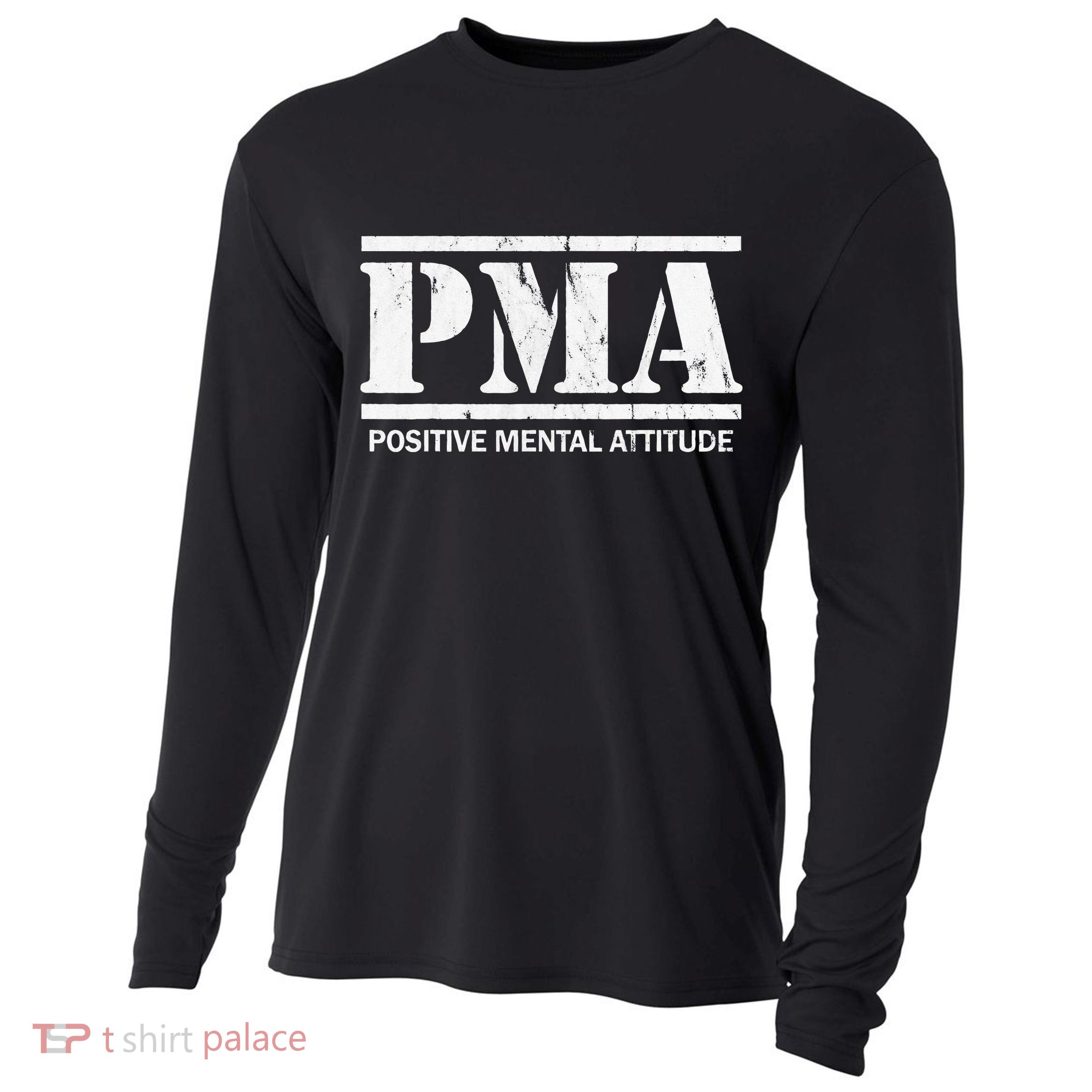 Positive Mental Attitude . PMA Cooling Performance Long Sleeve Crew