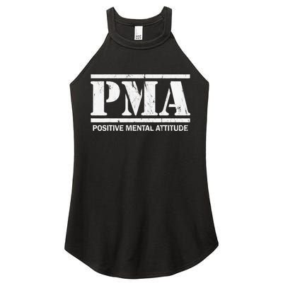 Positive Mental Attitude . PMA Women's Perfect Tri Rocker Tank