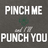 Pinch Me And I'll Punch You Funny St Patrick's Day Cotton Canvas Backpack