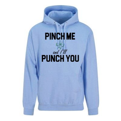 Pinch Me And I'll Punch You Funny St Patrick's Day Unisex Surf Hoodie