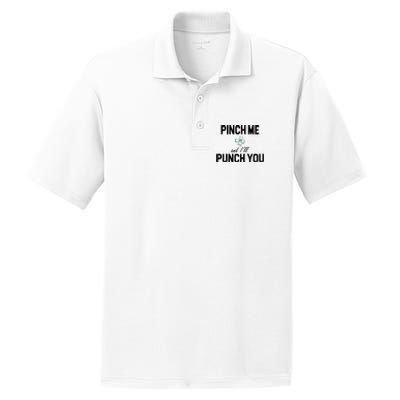 Pinch Me And I'll Punch You Funny St Patrick's Day PosiCharge RacerMesh Polo