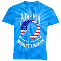 Pow Mia American Flag You Are Not Forgotten Kids Tie-Dye T-Shirt