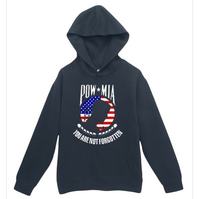 Pow Mia American Flag You Are Not Forgotten Urban Pullover Hoodie