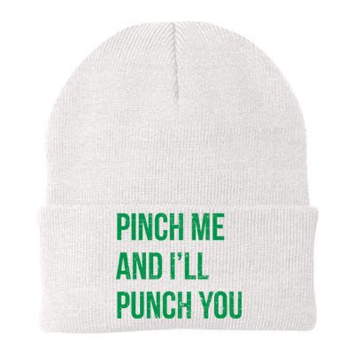 Pinch Me And I'll Punch You St. Patricks Day Knit Cap Winter Beanie