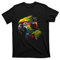 Parrot Music Art Headphones Musicians Animal Bird Parrot T-Shirt